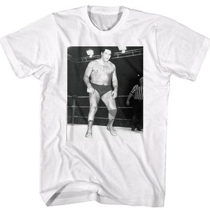 ANDRE The GIANT of the Ring T-Shirt French Legend WWE Wrestling Shirts