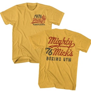 Rocky T-Shirt Mighty Mick&#39;s Boxing Gym Philly 1976 Graphic Tees