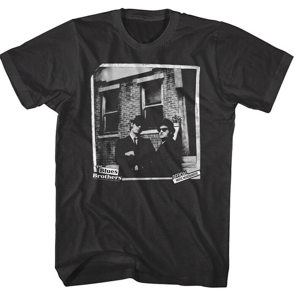 Camiseta Negra De Algodón 100% - Estampado De Blues Brothers, Manga Larga O Corta, Tallas S-5XL | Ropa Unisex USA
