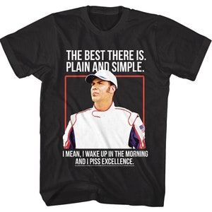 TALLADEGA NIGHTS T-Shirt NASCAR Race Movie Graphic Tees