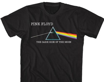 PINK FLOYD T-Shirt Band Logo Rainbow Prism Shirts