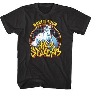 WYLD STALLYNS Shirt World Tour Bill and Ted Movie Logo Graphic Tees