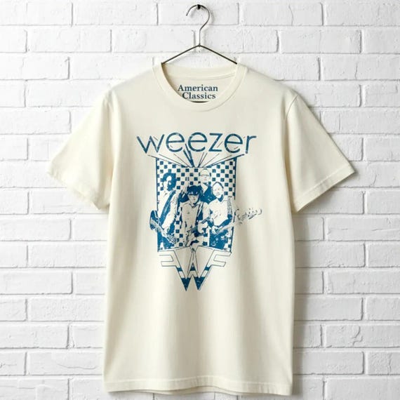Weezer Tシャツ Amazon.com: Weezer - Blue Album Anniversary Tracklist T-Shirt