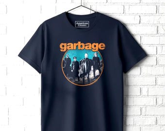 Garbage Band Album Cover T-Shirt: Vintage Style Grunge Music Top