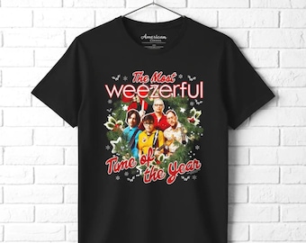 Weezer Men's Shirt Weezerful Time of The Year T-shirt Alternative Rock Music Graphic Tee