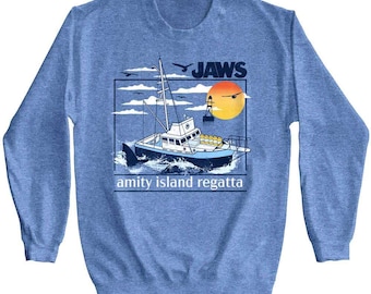 Jaws Men's Sweater Amity Island Regatta Graphic Tees