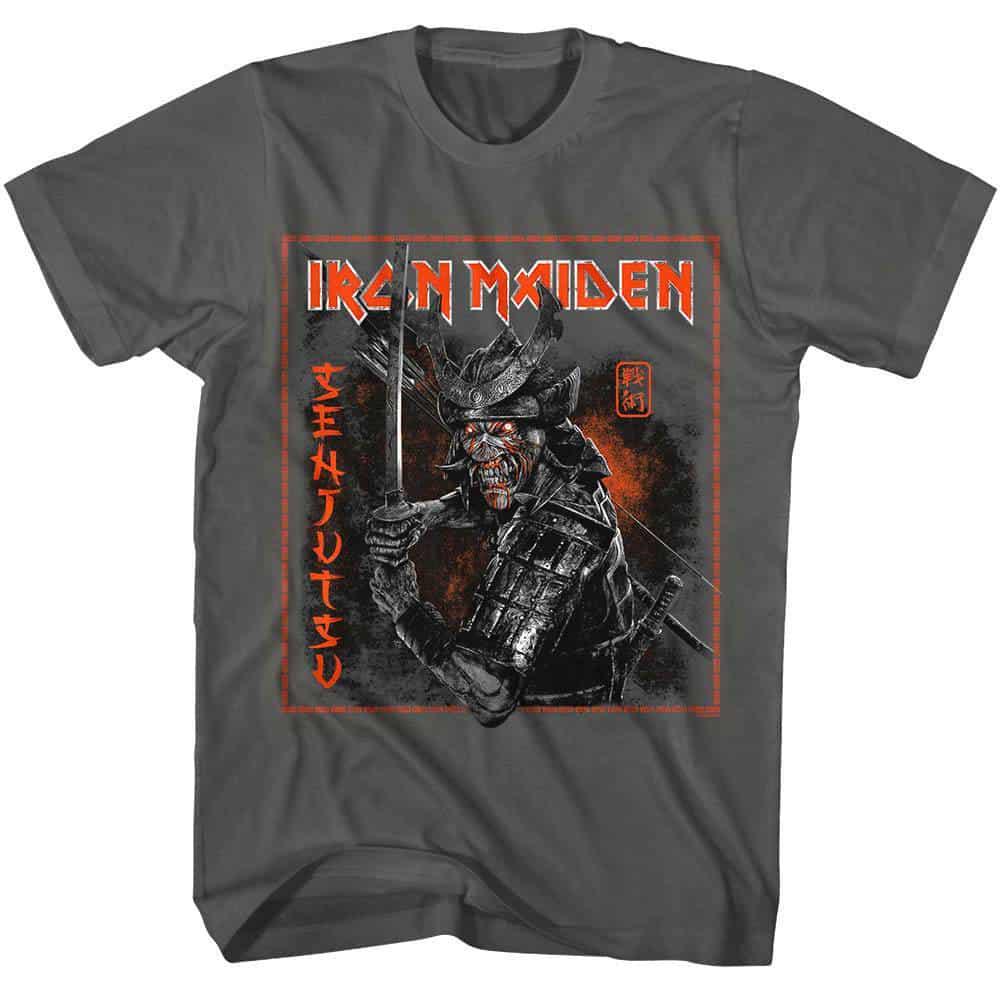 Iron Maiden Senjutsu Eddie Samurai Japanese T-shirt Album Heavy