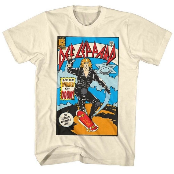 Def Leppard Men's T-shirt Women of Doom Comic Cover Ivory - Etsy