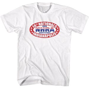 NHRA Indianapolis 70 T-Shirt, Vintage Racing Graphic (Men's S-6XL) image 1