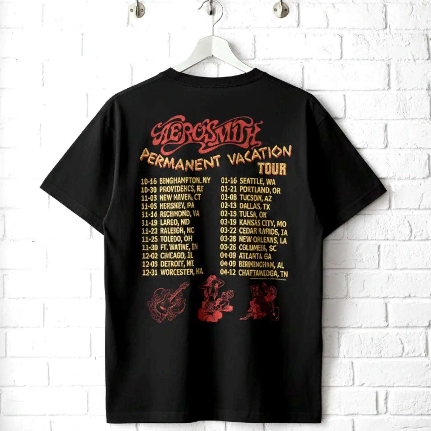 AEROSMITH T-shirt Permanent Vacation Rock Concert Album Shirts - Etsy