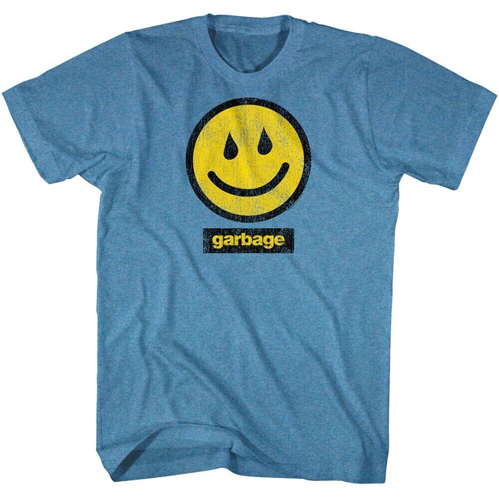GARBAGE BAND T-shirt Rain Smiley Face Graphic Tees - Etsy