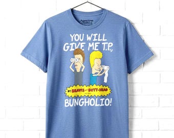 Beavis & Butt-Head Men's Shirt You Will Give Me TP MTV Tees