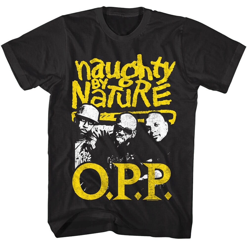 Vintage NAUGHTY BY NATURE 1991 OPP Shirt L Single Stitch Rap