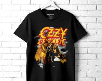 Ozzy Osbourne Bark at The Moon Werewolf T-Shirt 80s Rock Graphic Tee