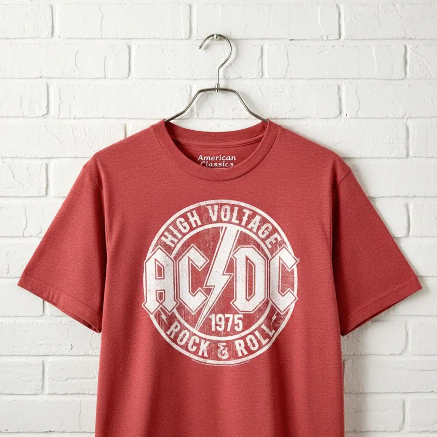 AC/DC High Voltage Rock and Roll Tour T-shirt (red Heather) - Etsy