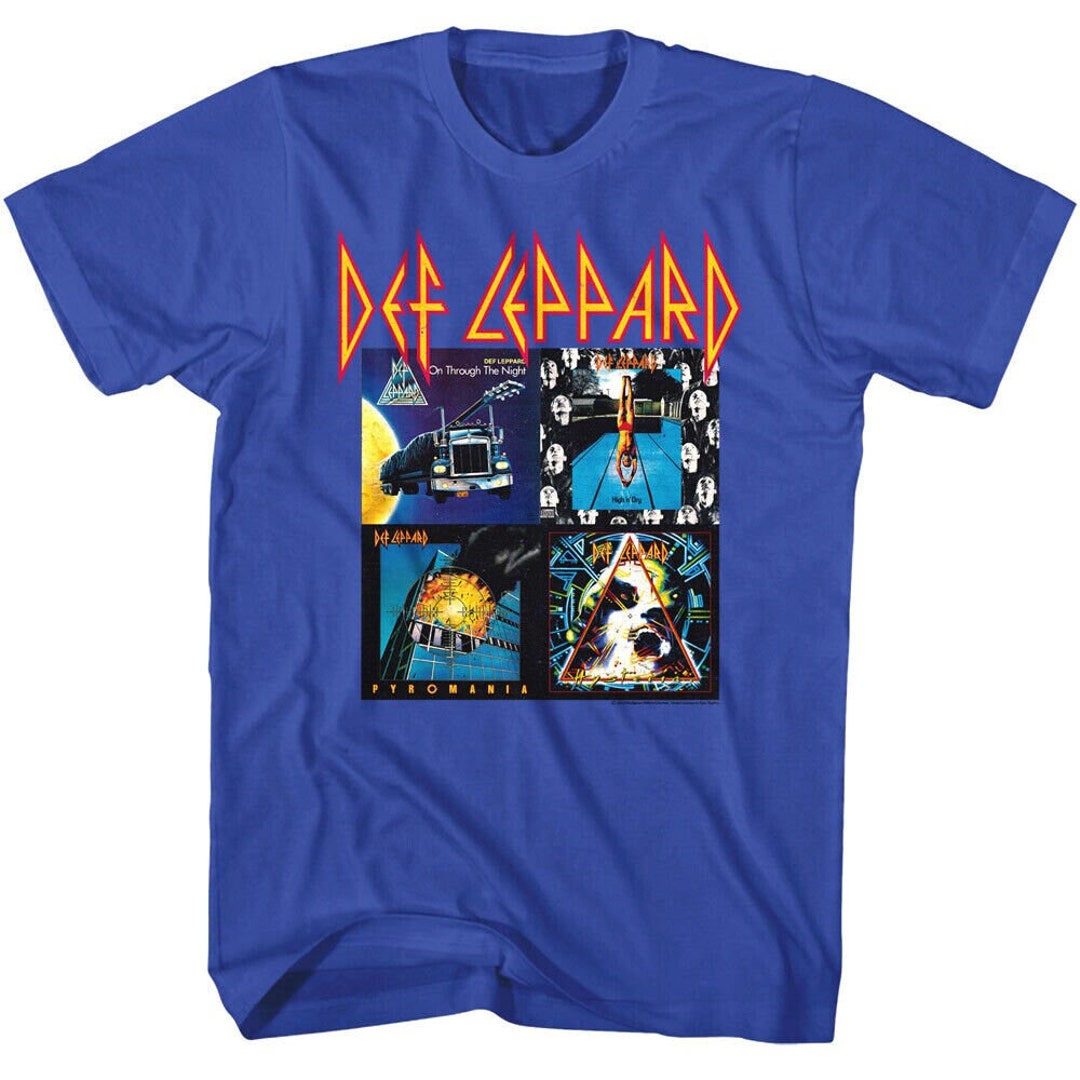 DEF LEPPARD Tshirt 80s Album Covers Rock Band Graphic Tees Etsy