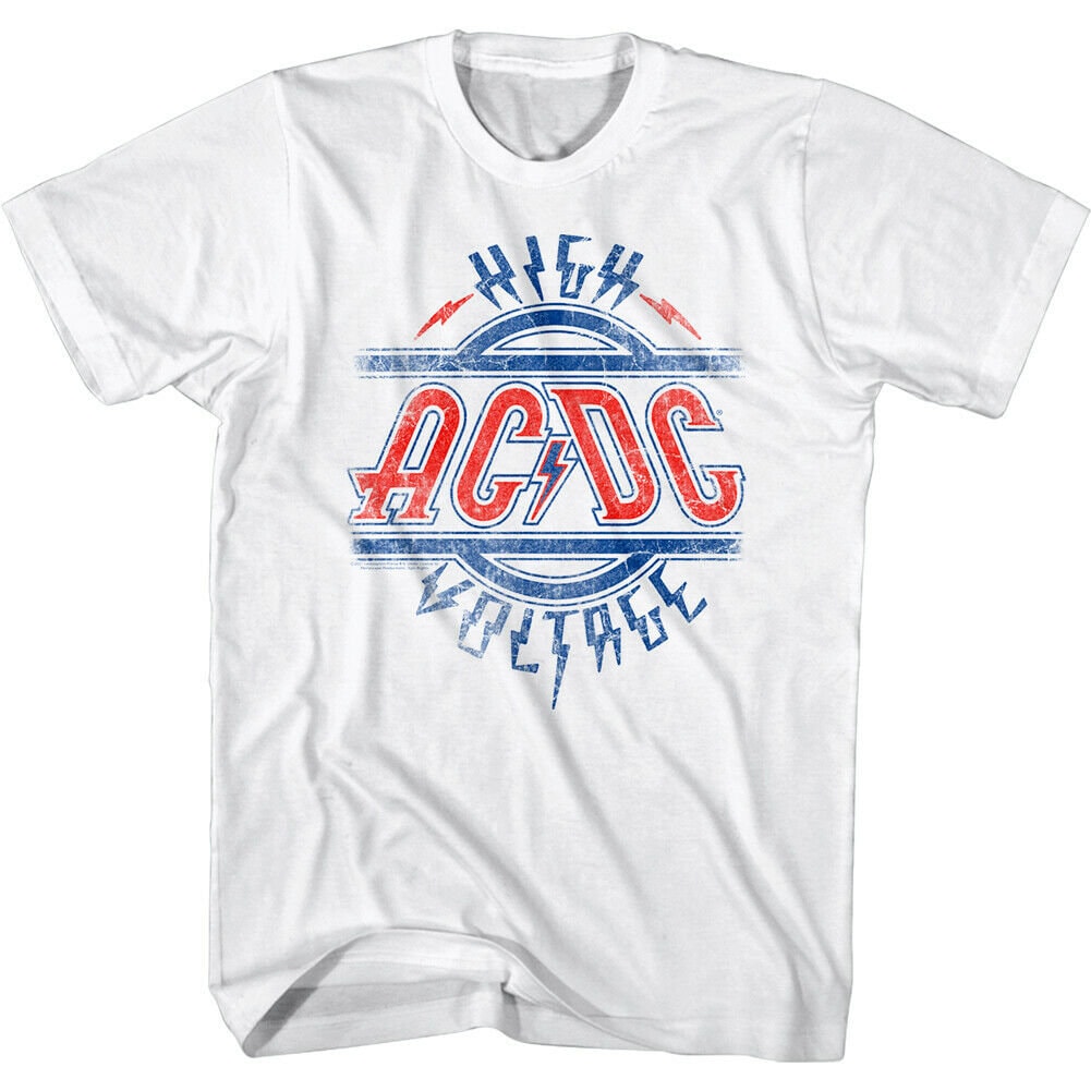 ACDC Men's T-shirt Ac/dc High Voltage Album Graphic Tee Rock Band