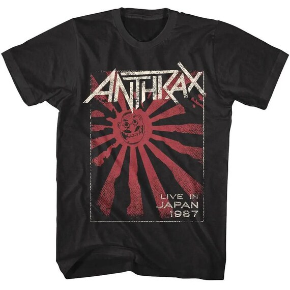 Anthrax Live in Japan 1987 T-shirt, Vintage Thrash Metal Band Tee