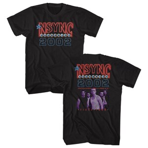 NSYNC Shirt Celebrity Final Tour 2002 Graphic Tees