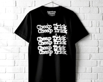 Cheap Trick Classic Stacked Logo Black Adult T-shirt - Etsy