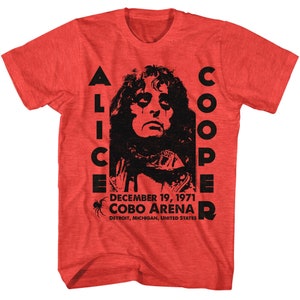 ALICE COOPER T-shirt Cobo Arena Concert Tour Graphic Tees