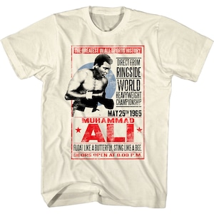 Muhammad Ali T-shirt Direct From Ringside Graphic Tee Vintage 60s Boxing Fight Poster Shirt Official World Heavyweight Champion Merch