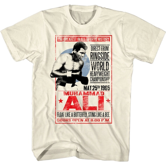 Muhammad Ali T-shirt Direct From Ringside Graphic Tee Vintage 60s 