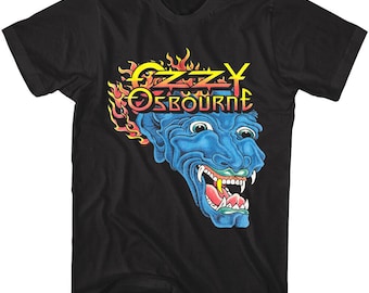 OZZY OSBOURNE Men's T-Shirt Blue Dragon Tattoo Prince of OZZY OSBOURNE Men's T-Shirt Blue Dragon Tattoo Prince of