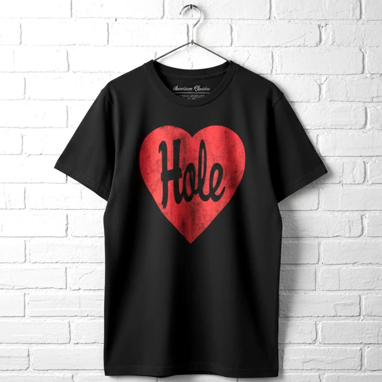 Hole Red Heart Logo T-shirt: 90s Alternative Grunge Band Tee - Etsy
