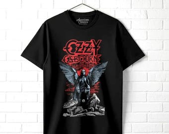 Ozzy Osbourne Dark Angel Wings T-Shirt Prince of Darkness Tee