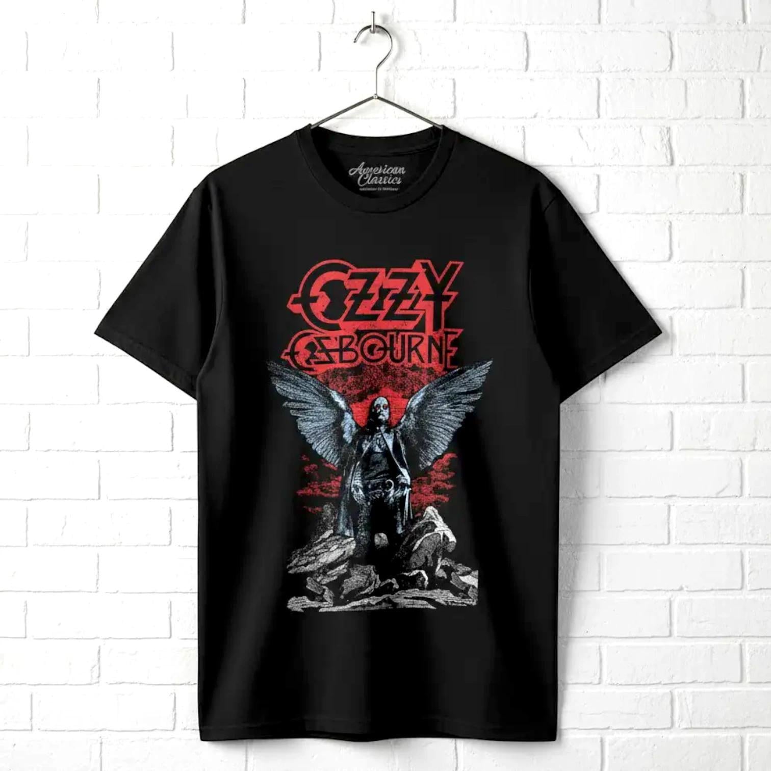 Ozzy Osbourne Dark Angel Wings T-shirt Prince of Darkness Tee - Etsy