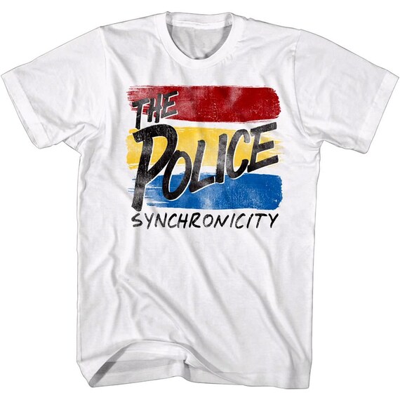Sting & the Police Men's T-shirt Synchronicity Album Track List