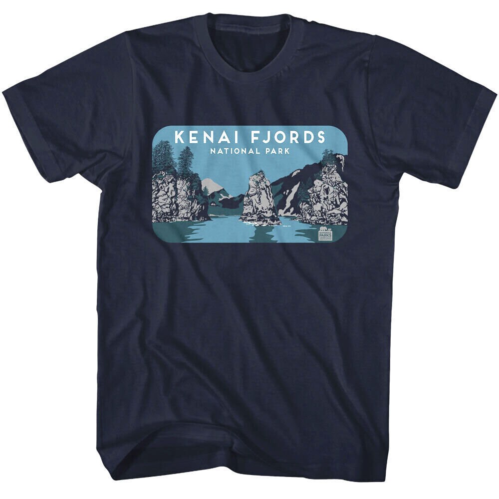 Kenai Fjords National Park Rocks T-shirt for Men's Alaska Harding