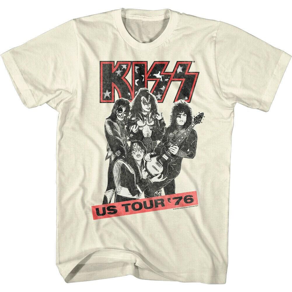 KISS Band Shirt US Tour 76 Glam Rock Band Photo Graphic Tee - Etsy
