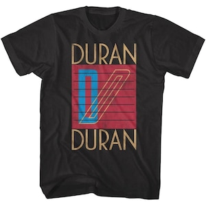 Duran Duran Men's T-Shirt Black Tee Shirt Logo Art 80's Pop Rock Band Album Concert Tour Merch Graphic Tees Artistic Gift For Him Friend