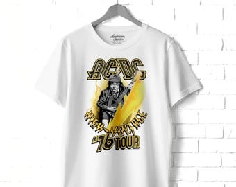 Retro ACDC World Tour 88 T-shirt - Etsy