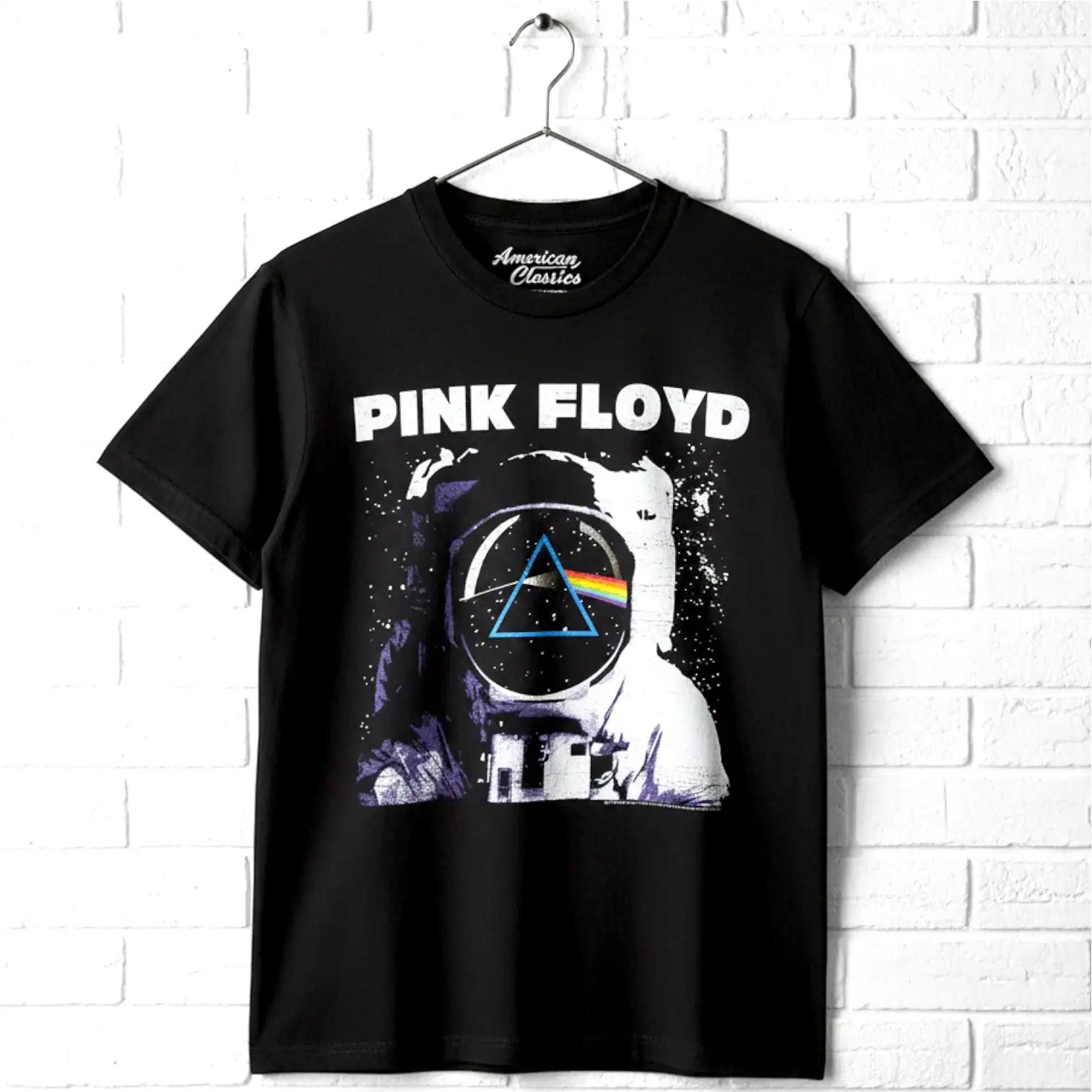 Pink Floyd Astronaut T-shirt: Vintage Style Prism Moon Landing