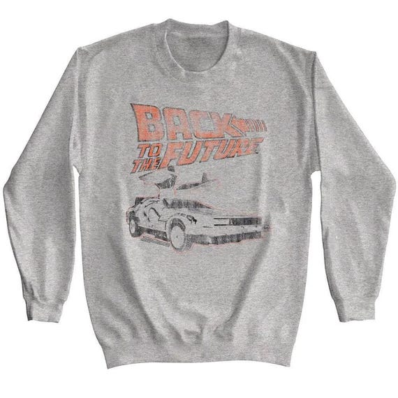 Back to The Future Long Sleeve Vintage Delorean Sweater
