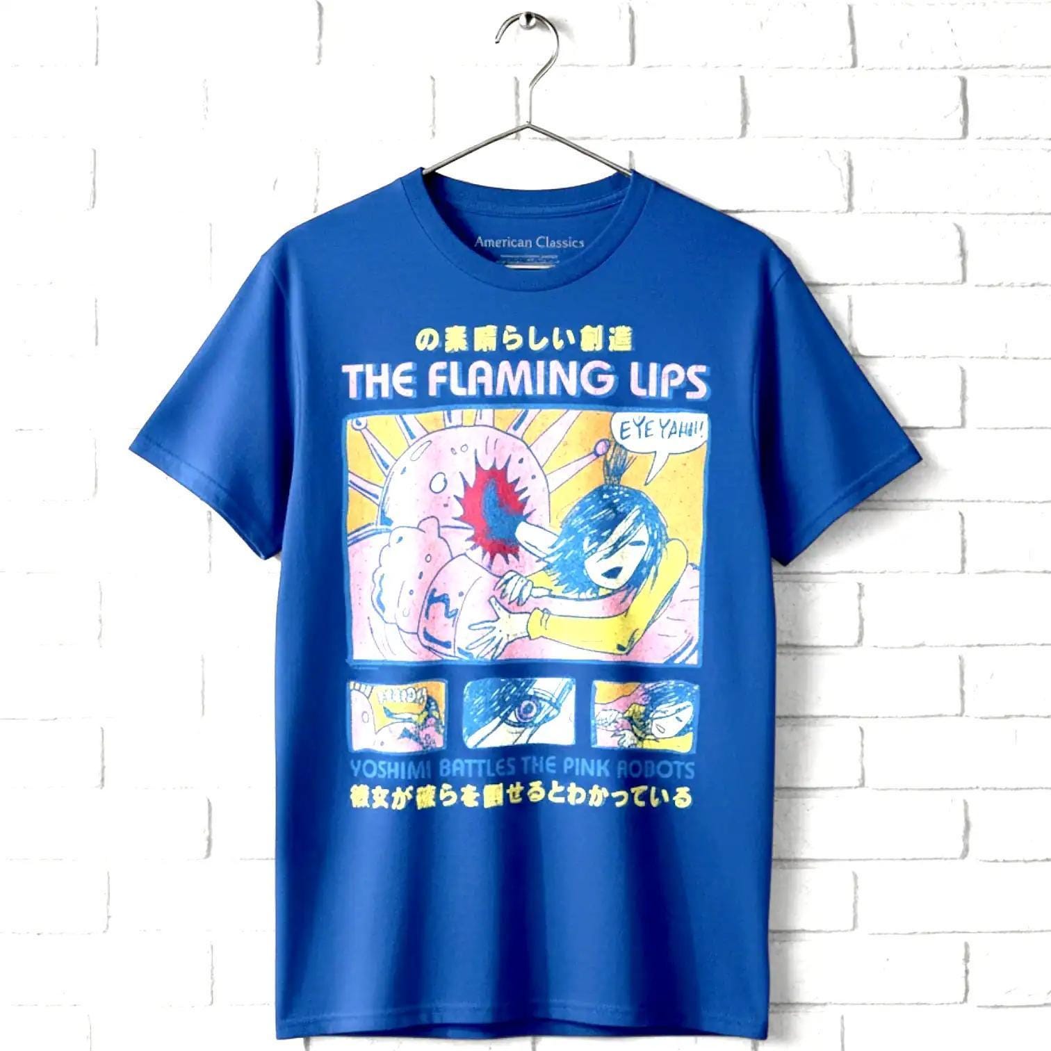 Flaming Lips Band T-shirt - Yoshimi Japanese Comic Print - Etsy