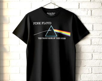 PINK FLOYD T-shirt Band Logo Rainbow Prism Shirts - Etsy
