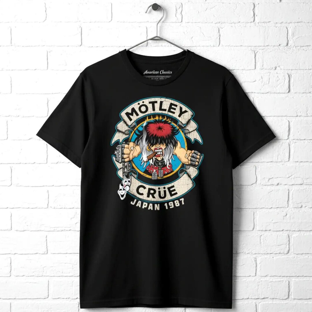Vintage Motley Crue T-shirt: Allister Fiend, Japan 1987 - Etsy