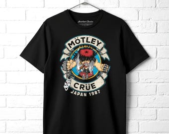 Vintage Motley Crue T-shirt: Allister Fiend, Japan 1987 - Etsy