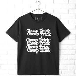 Cheap Trick Classic Stacked Logo Black Adult T-shirt - Etsy