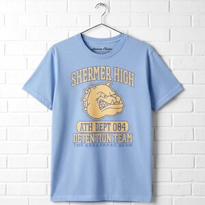 CLUB DE DESAYUNO Camiseta del equipo Bulldogs de Detención de la Escuela Secundaria Shermer 84