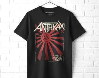 Vintage 1987 Anthrax Mosh It up Tour Band Ringer T-shirt / Single