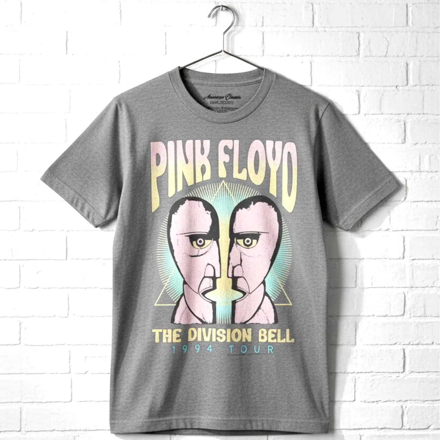 Pink Floyd Division Bell Tour 1994 T-shirt Pastel Heads Poster