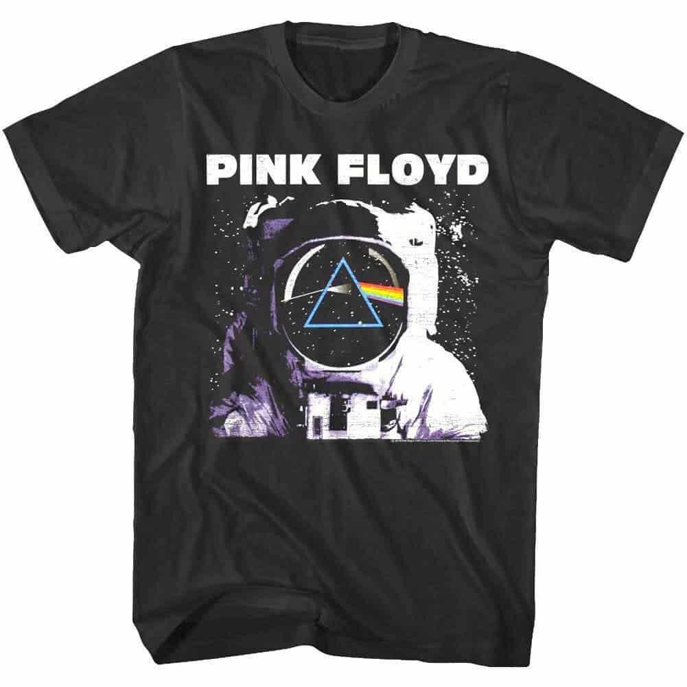 Pink Floyd Astronaut T-shirt: Vintage Style Prism Moon Landing