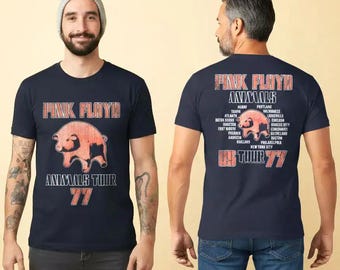 Pink Floyd Animals USA Tour 1977 Shirt Vintage Rock Pig Tee