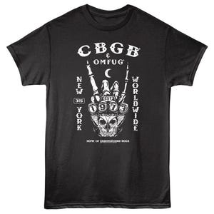 CBGB Skeleton Rock Hand Men&#39;s T Shirt