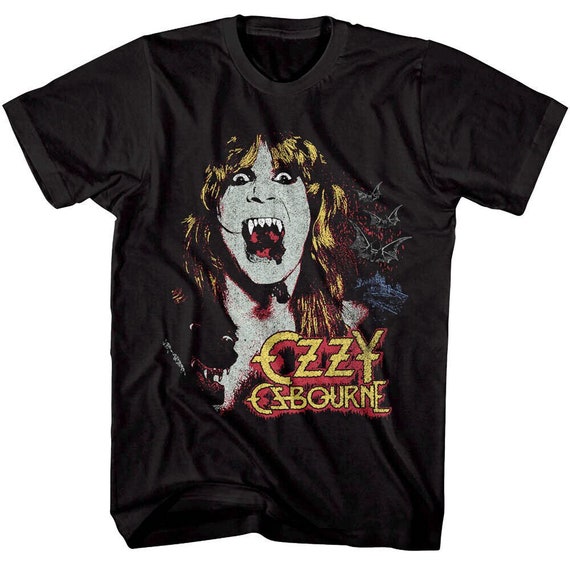 Ozzy Osbourne グラフィック Tシャツ OZZY OSBOURNE TEE Vampire Bat Prince of Darkness T-shirts - Etsy